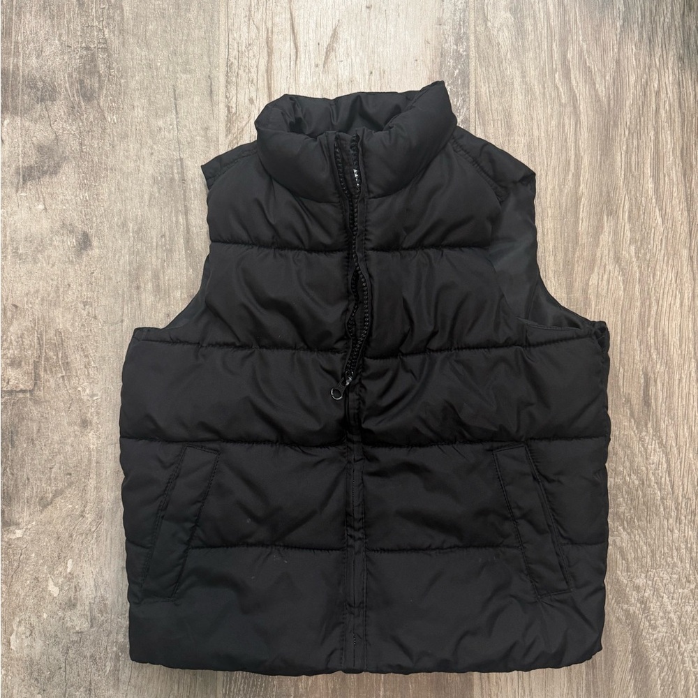 Old Navy Black Quilted Vest